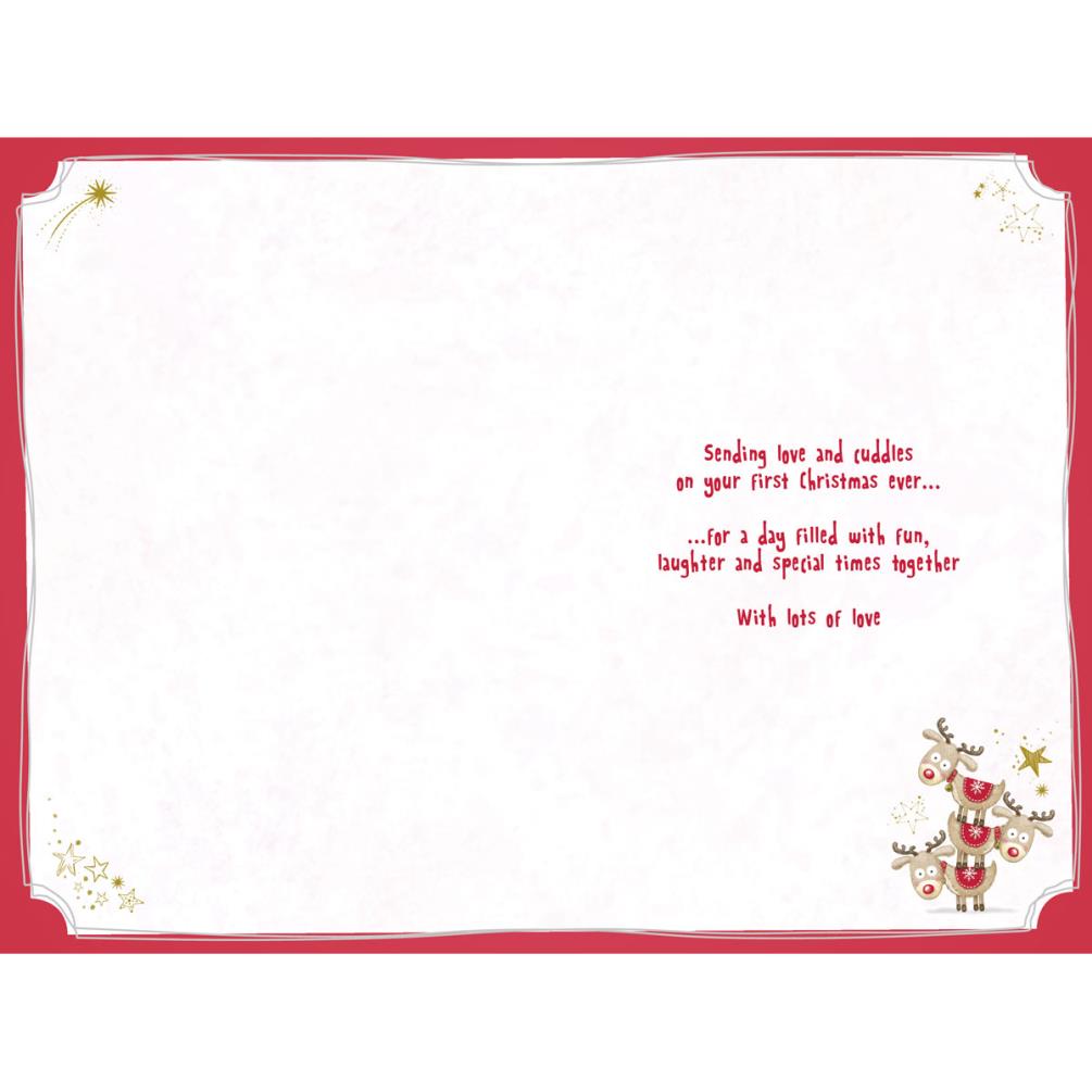 Grandson's 1st Christmas Tiny Tatty Teddy Me to You Bear Christmas Card Extra Image 1